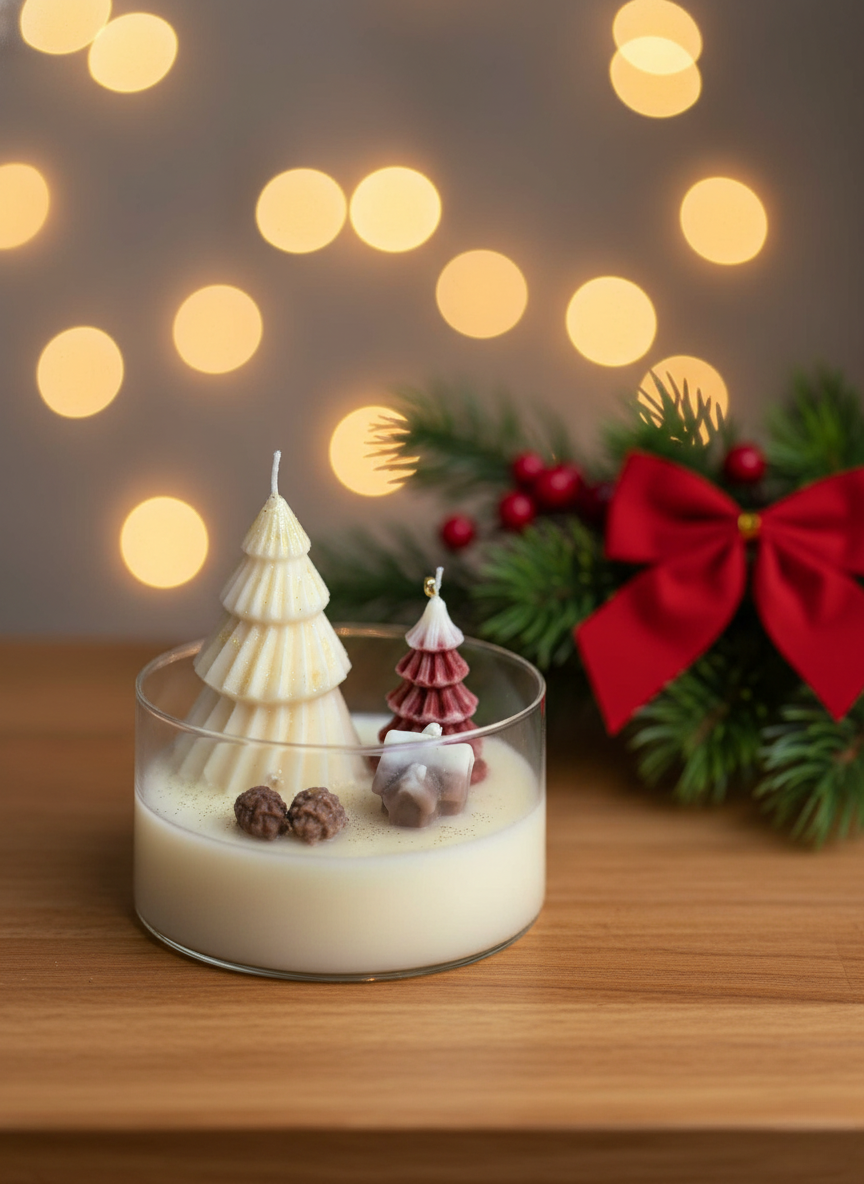 Χριστουγεννιάτικο σε γυάλινο δοχείο