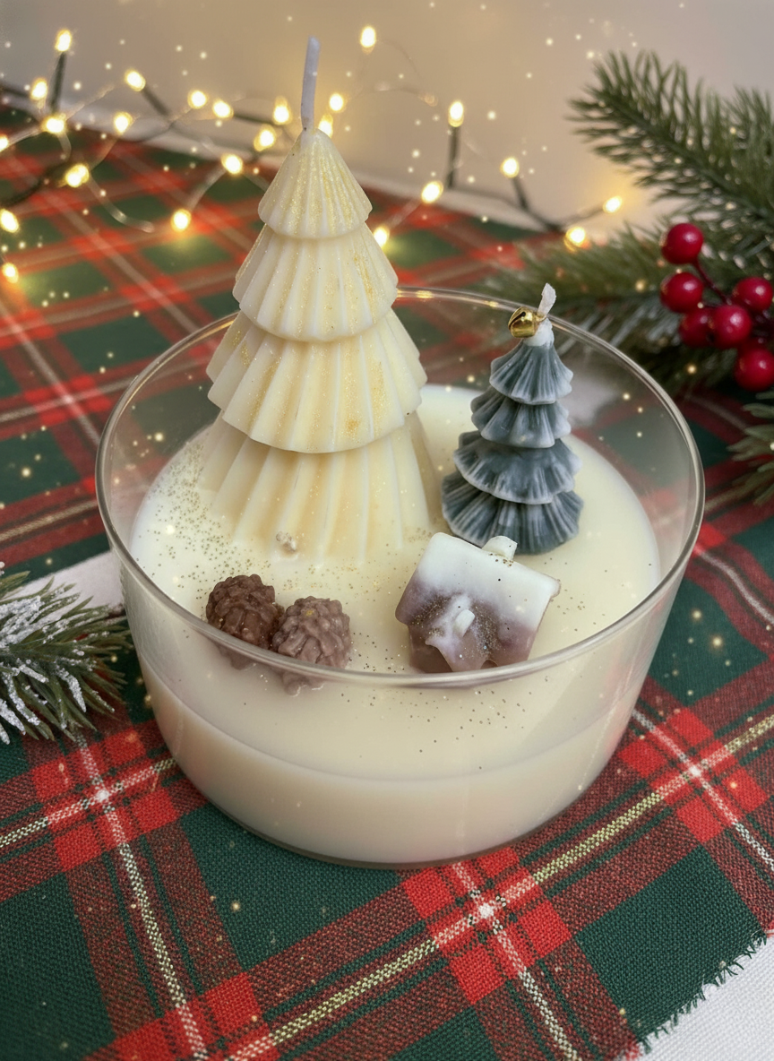 Χριστουγεννιάτικο σε γυάλινο δοχείο