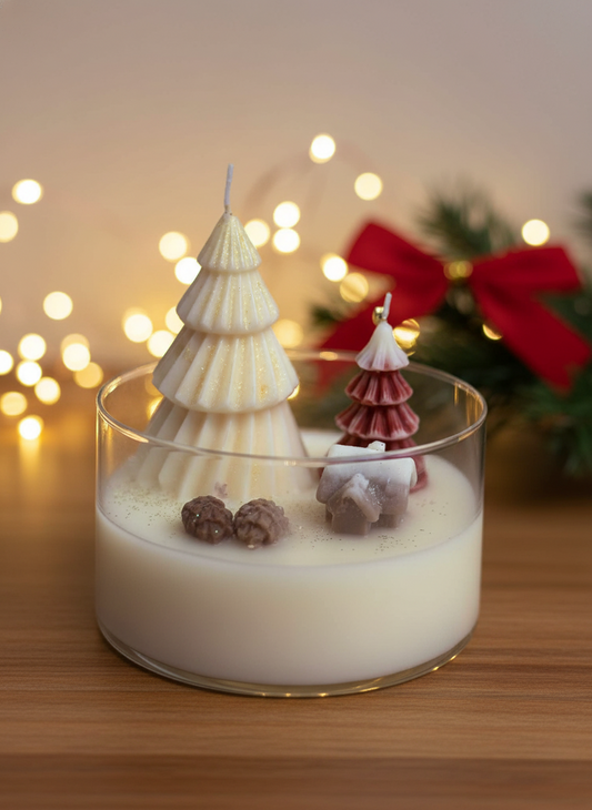 Χριστουγεννιάτικο σε γυάλινο δοχείο